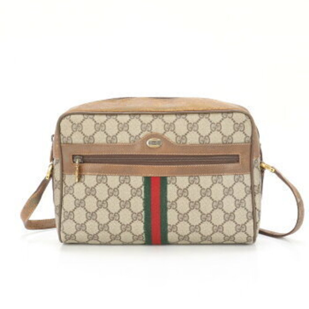 Gucci GG Supreme Sherry Leather Crossbody Bag